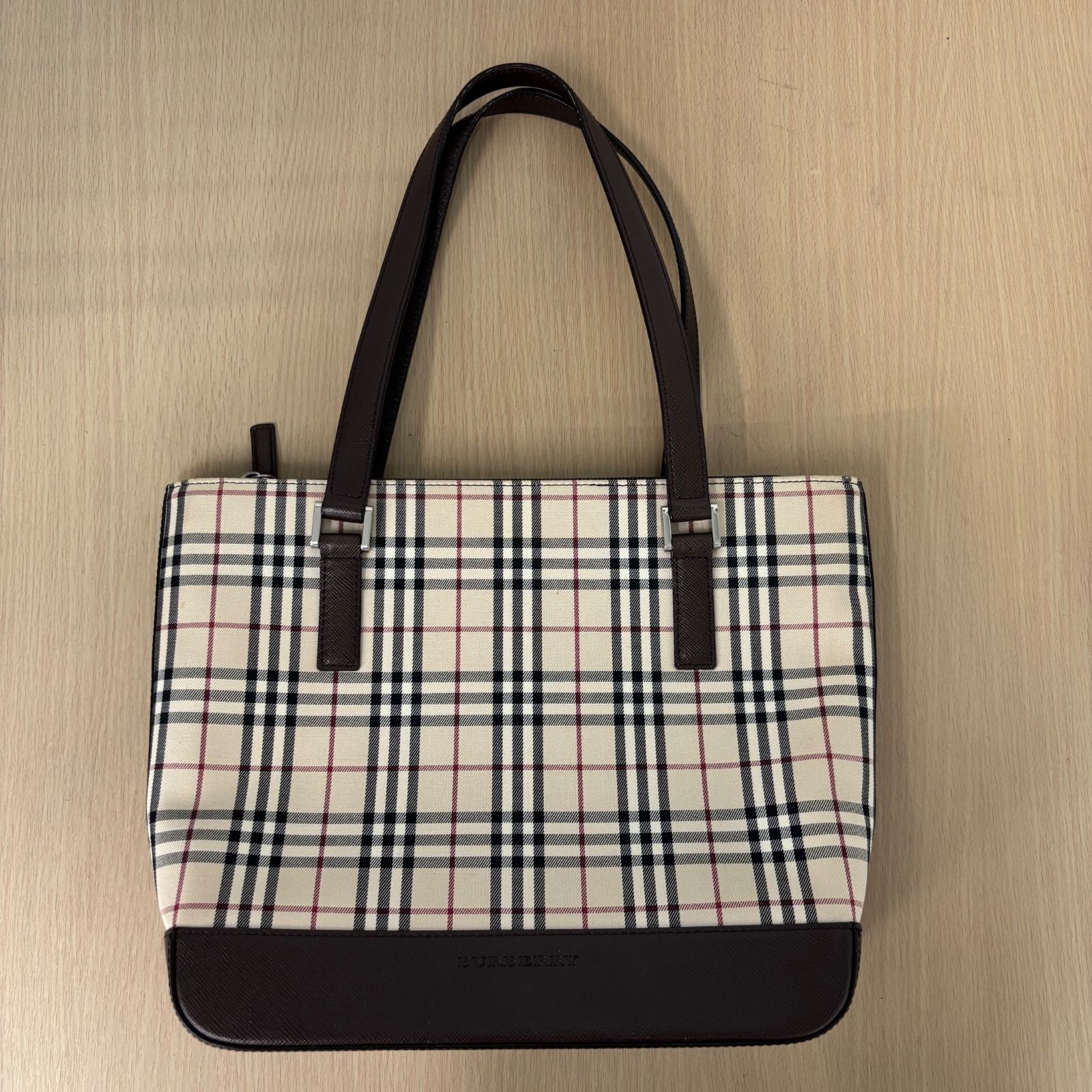 美品BURBERRY チェック柄 トートバッグ 超美品』Burberry(バーバリー 