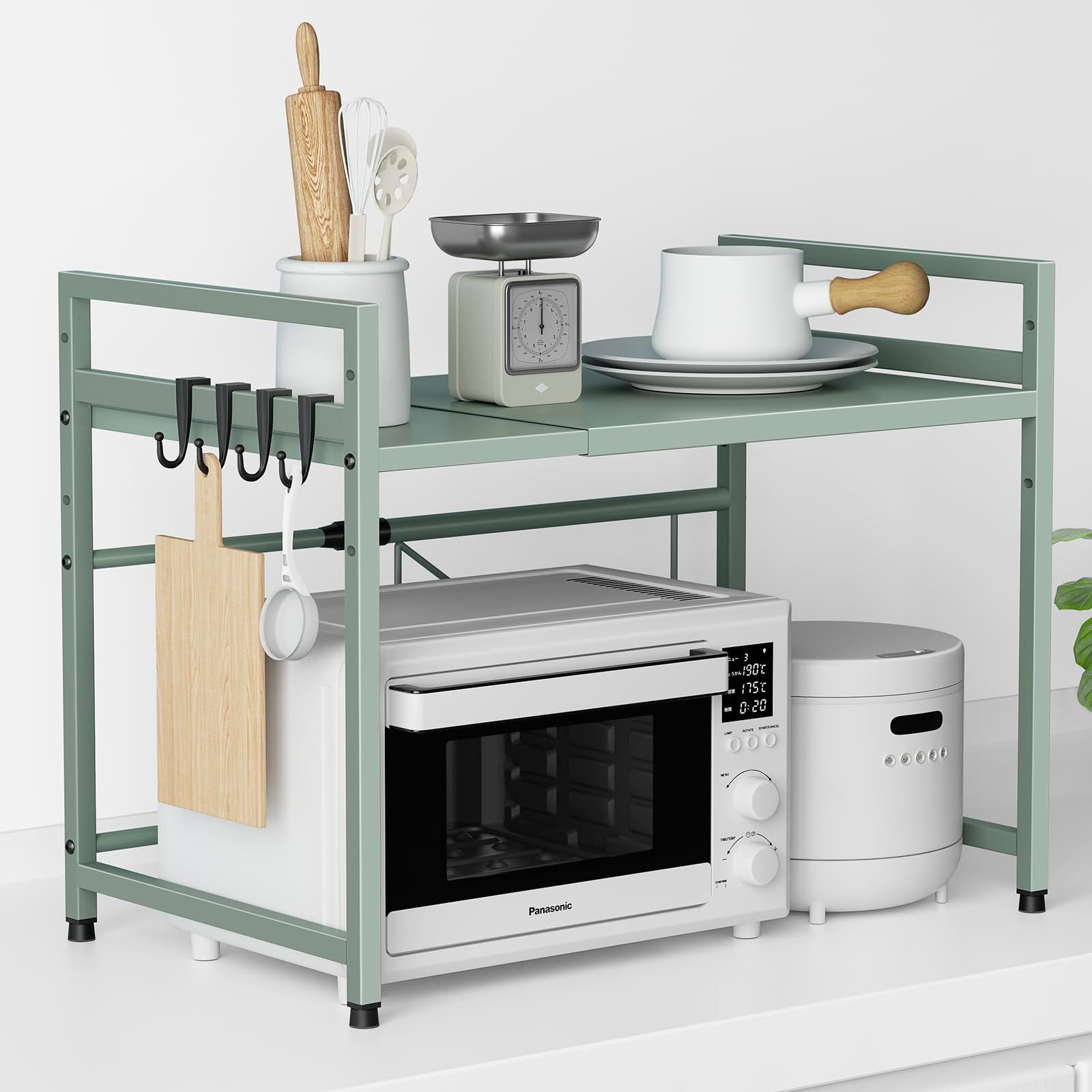 伸縮自在 ゴミ箱上ラック レンジラック スチール キッチン