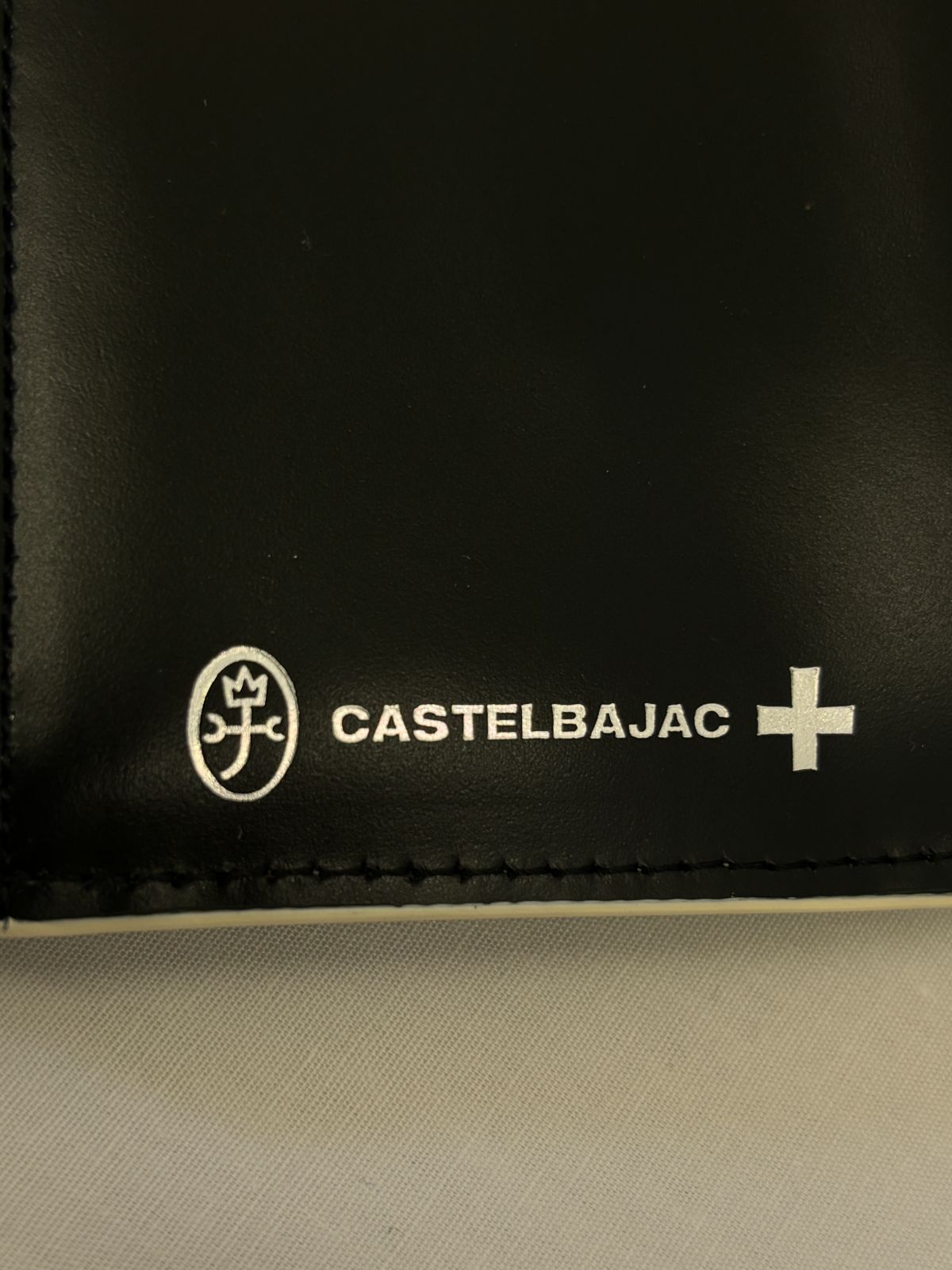 【CASTELBAJAC】カステルバジャック 牛革 三つ折り財布 ココ メンズ ホワイト 白 本革 コンパクト ミニ財布