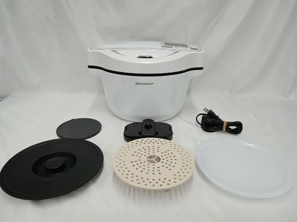 ジャンク SHARP 水なし自動調理鍋 KN-HW16E-W