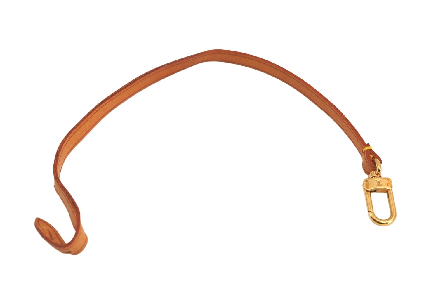 LOUIS VUITTON ルイヴィトン レザー ポシェットアクセソワール用ストラップパーツ ベージュ 13.8 LV 6715M