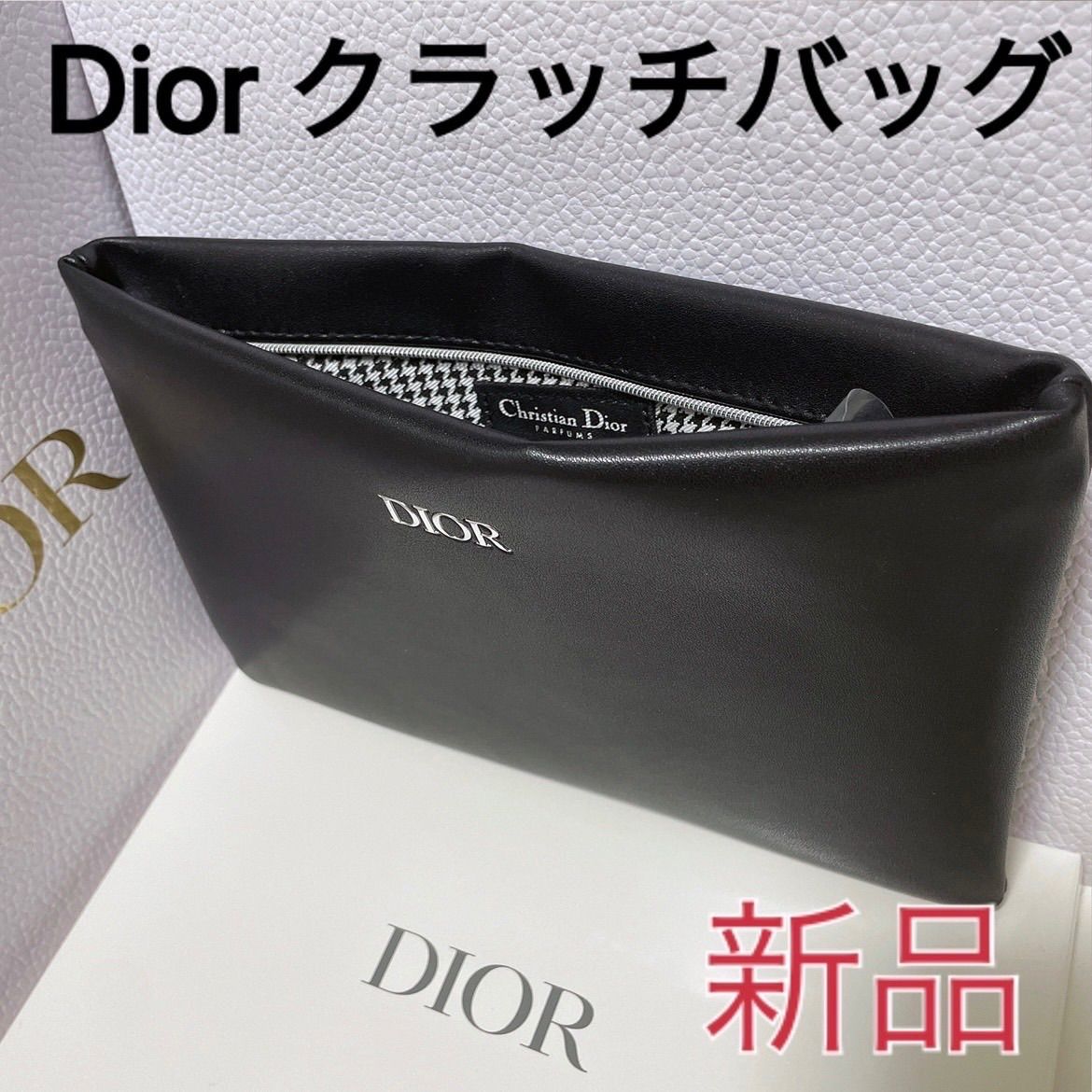 Dior ディオール 黒 ブランド クラッチバッグ バッグ ブラック - メルカリ