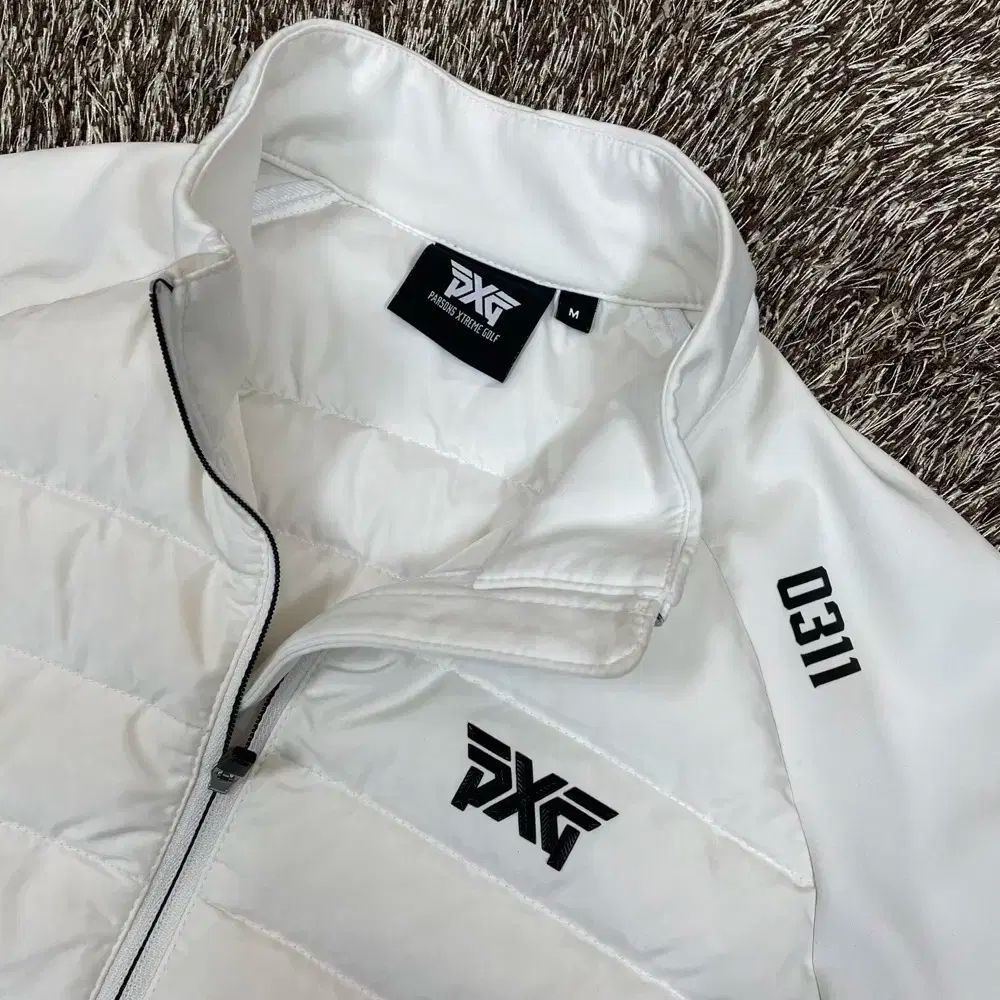 PGX ゴルフ ハイブリッド キルティング ジップアップ ジャケット アウター M