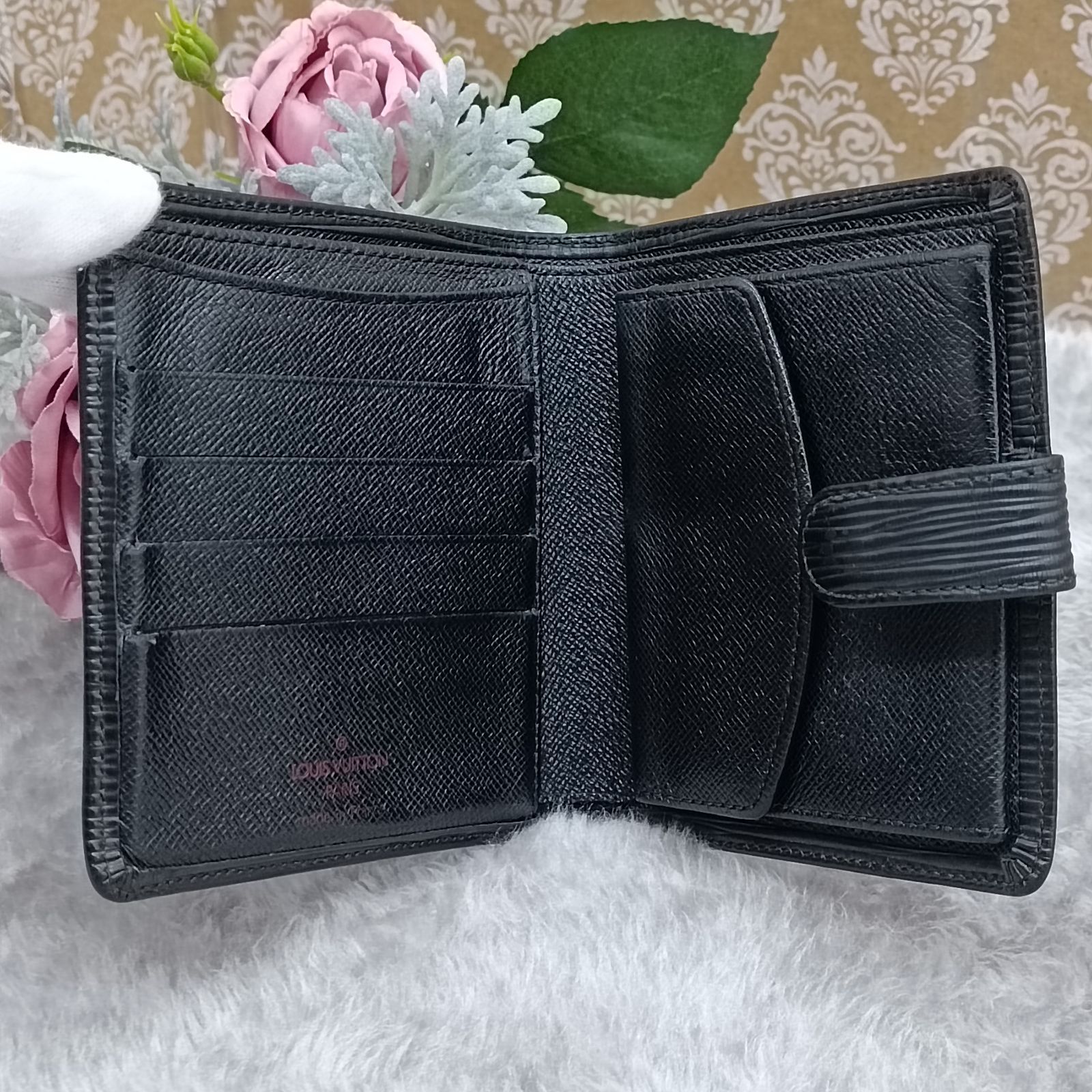 LOUISVUITTON 》 ルイヴィトン エピ ポルトビエ コンパクト ノワール 