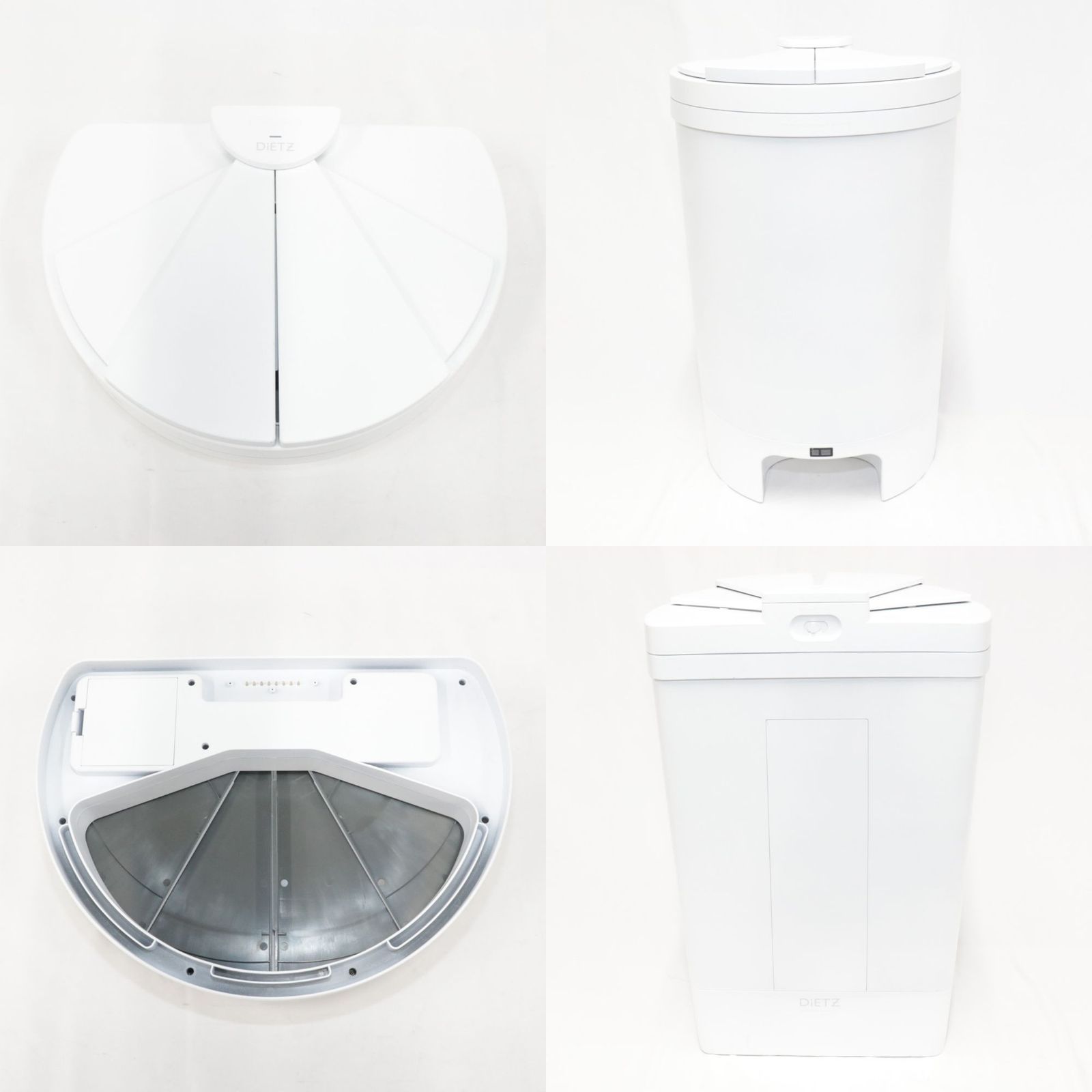 DiETZ ディーツ DustBox 30 フットセンサー搭載自動開閉ゴミ箱 w オフホワイト 良い B