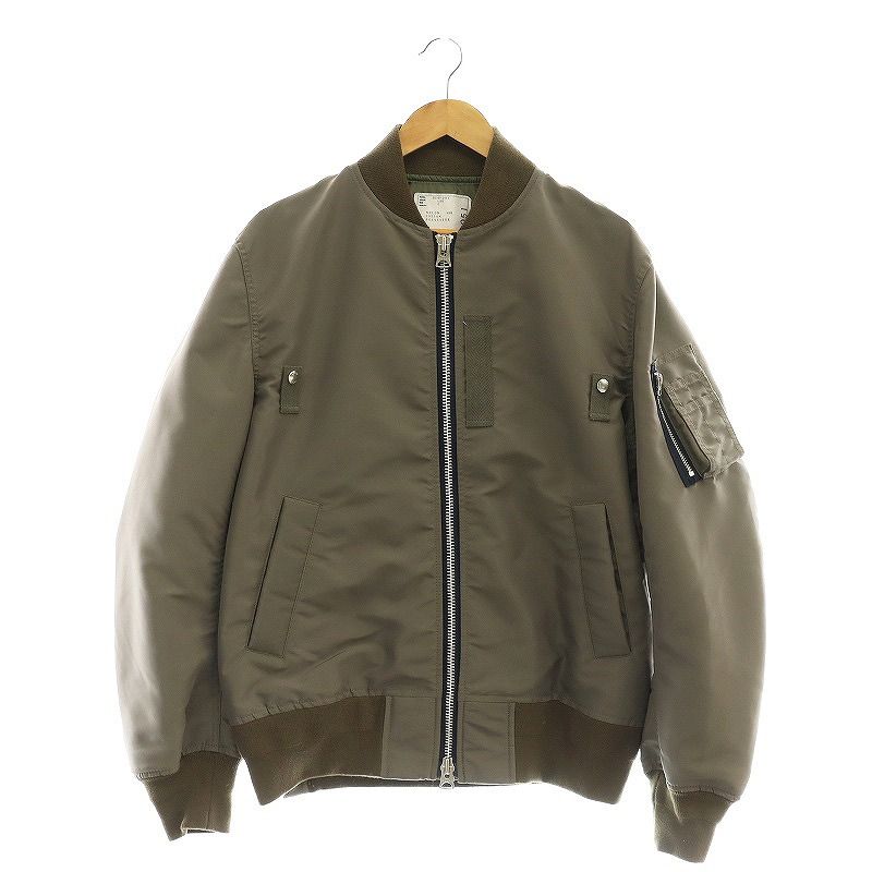sacai MA1 カーキ sacai x UNDERCOVER MA-1 FW20 | Hypebeast