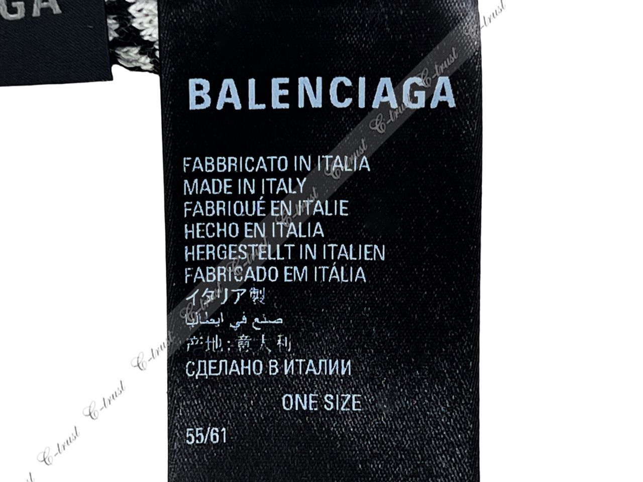 グリコ　BALENCIAGA ビーニー　正規品 BALENCIAGA バレンシアガ ニット帽 ビーニー MINI ALLOVER LOGO