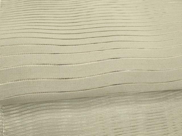 平和屋着物＊夏物　絽綴れ　八寸名古屋帯　よろけ縞　霞文　正絹　逸品　DAAX5743cm 平和屋着物＊夏物 絽綴れ 八寸名古屋帯 よろけ縞 霞文 正絹