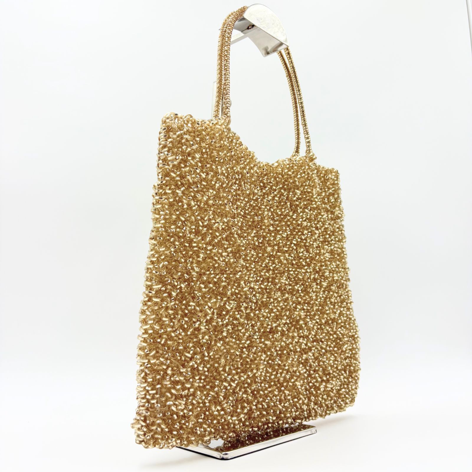 美品　ANTEPRIMA　アンテプリマ　ワイヤーバッグ　ハンドバッグ　ゴールド 極美品】ANTEPRIMA アンテプリマ ワイヤーバッグ ゴールド