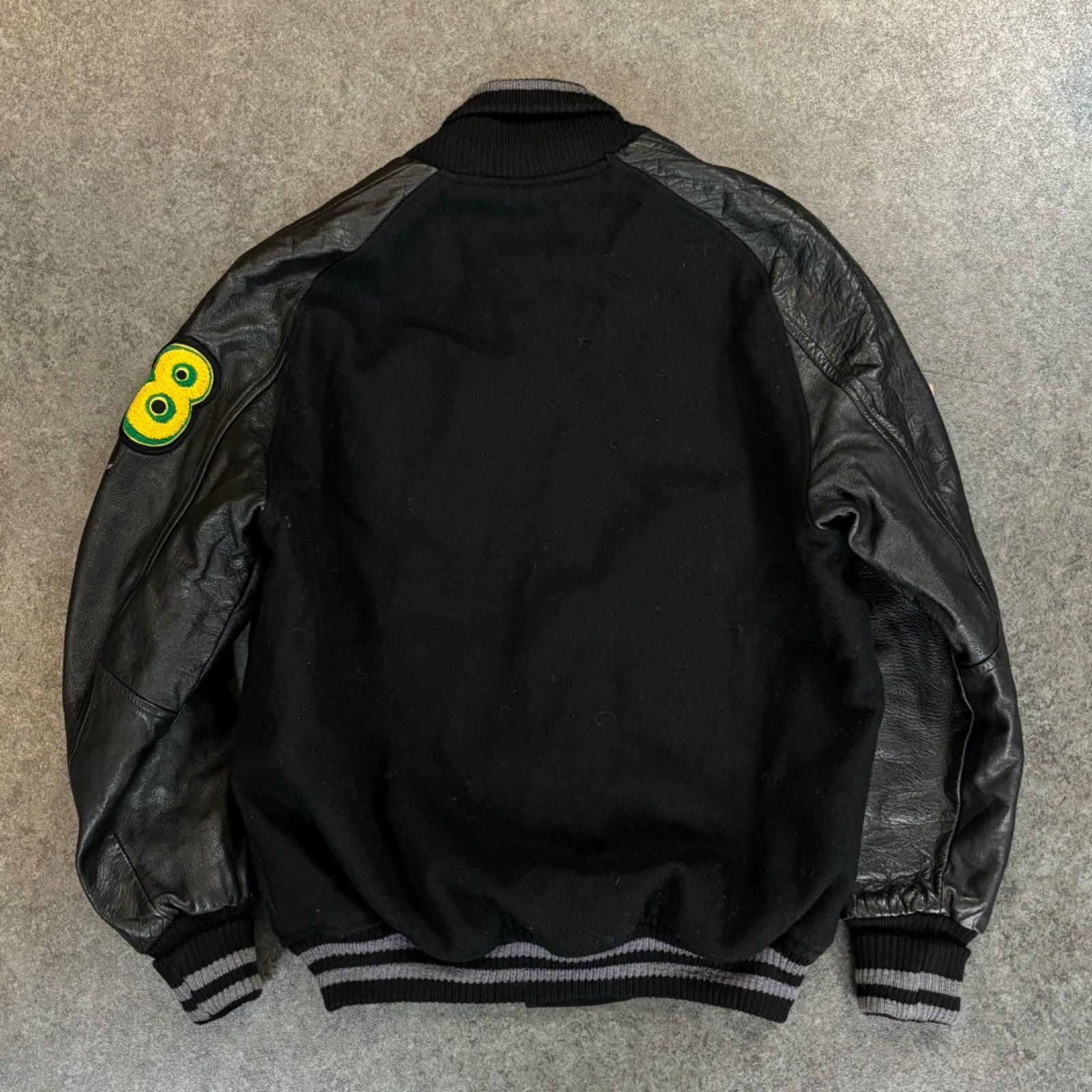 90s Vintage Through Stadium Jumper Jacket ヴィンテージ 袖革 