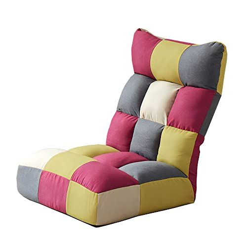 URBAN ポケットコイル 座椅子 パッチワークピンク クッション性 ソファ のようにくつろげる 座椅子ソファー リクライニング 背もたれ 座椅子ソファ 1人用座椅子 ソファー ハイバック 独立したスプリングが体圧を分散 F-1