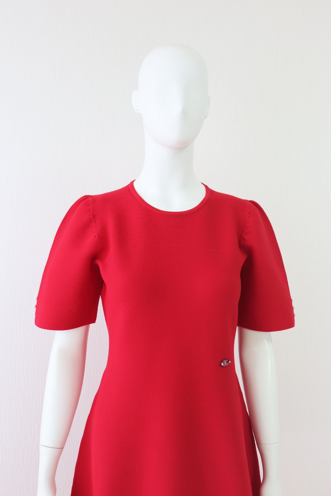美品　Rene ルネ　ニットワンピース　ドレスワンピース　半袖ワンピース René - ルネ ワンピースの通販 by ♡｜ルネならラクマ