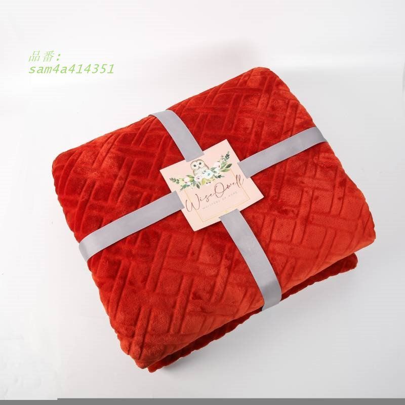 ご注文期待致します! が提供する新型シンプルでスタイリッシュな毛布カバーブランケットミンクブランケットカットブランケット格子昼寝ブランケット am4a414351