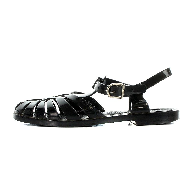 セリーヌ CELINE グルカサンダル ラバー 黒 ブラック 39 26cm 黒 ブラック SH AK12