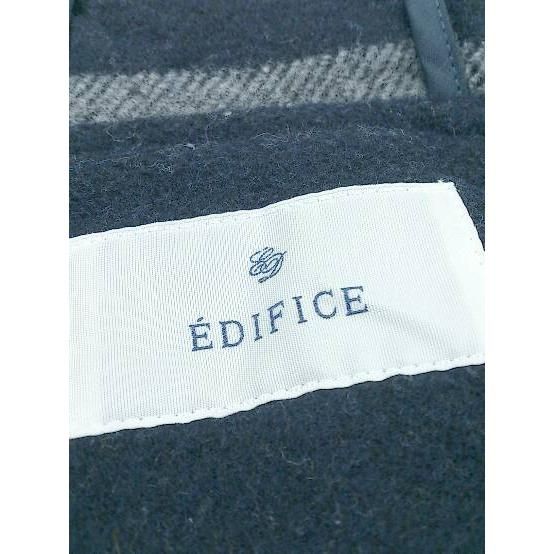 □ EDIFICE エディフィス くるみボタン 長袖 コート 48 ネイビー