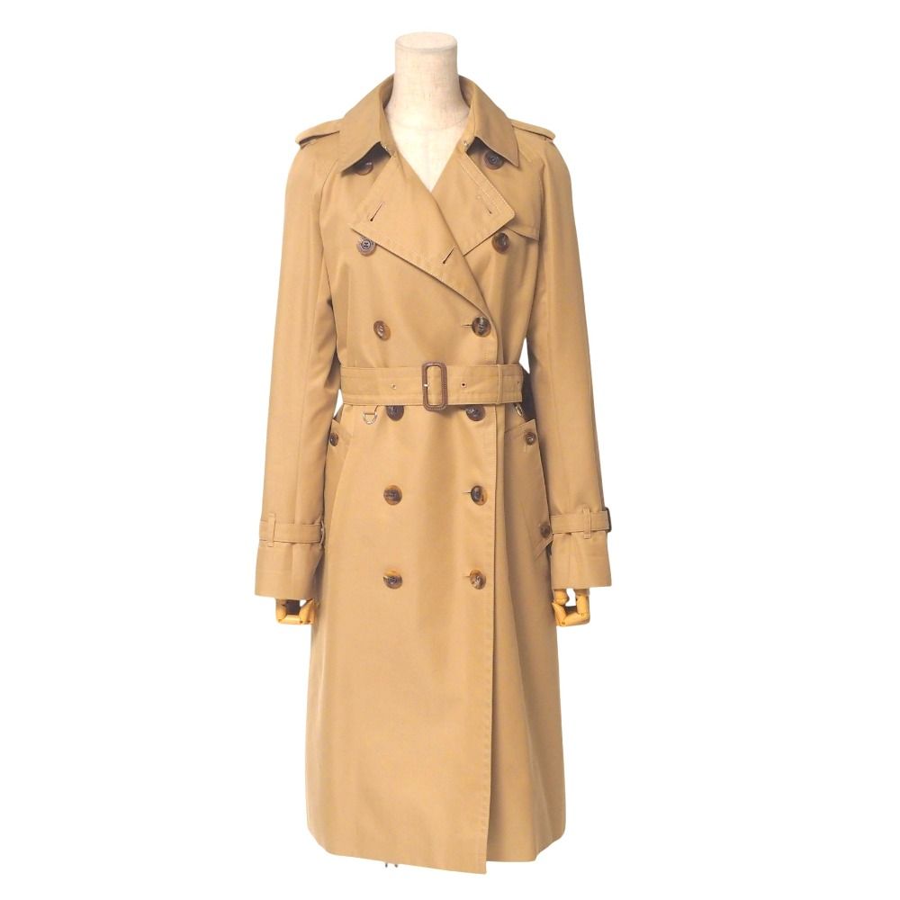 Aquascutum アクアスキュータム トレンチコート サイズ6 ダブルブレスト ベルテッドコート スプリングコート ライナー 裏地 チェック ブランド古着 20250430|RA4448