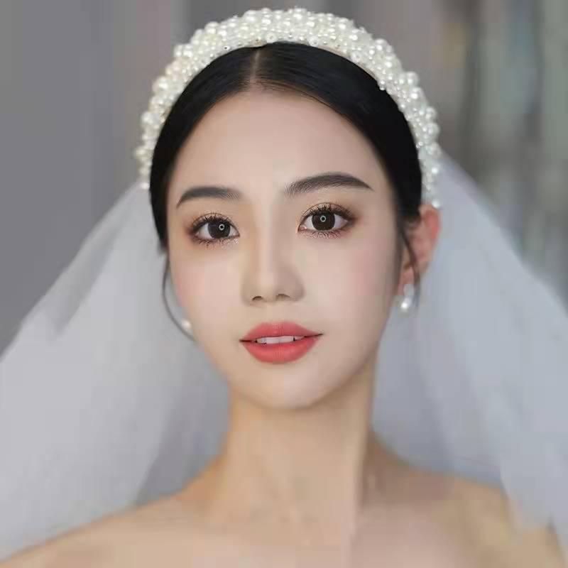 パール カチューシャ ワイド ブライダル 花嫁 ウェディング 結婚式 髪