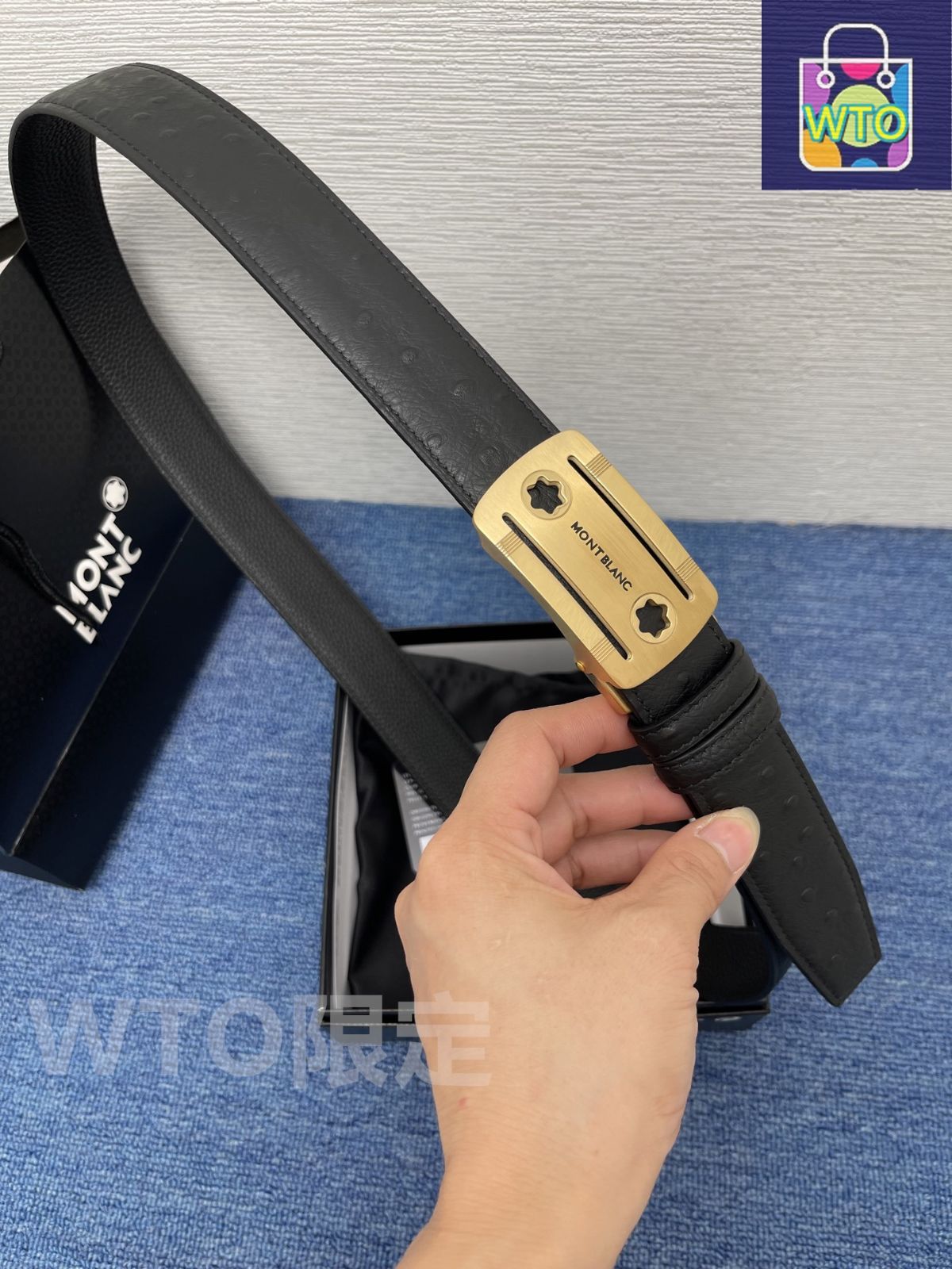 【希少】Mont Blanc belt モンブランベルト Montblanc Men's Modern, Black, 120 at Amazon Men's Clothing