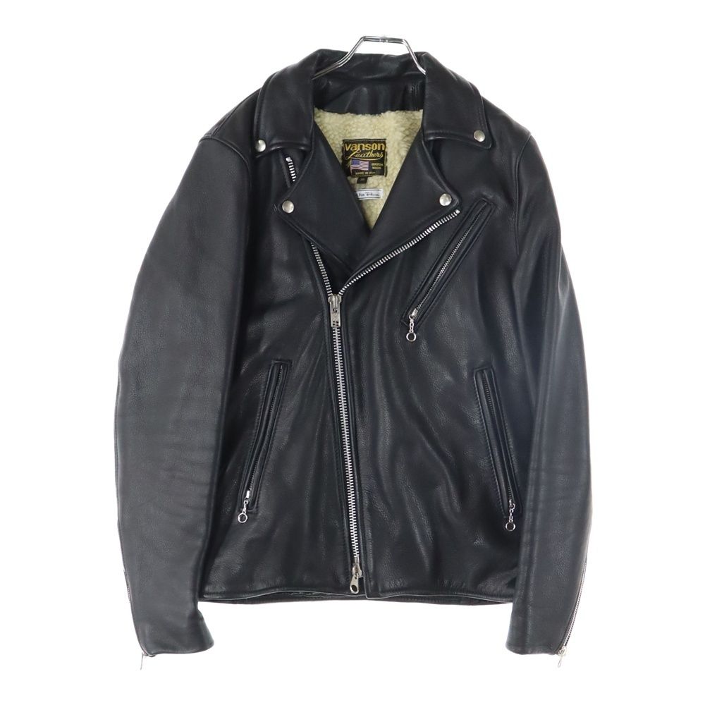 Vanson レザーライダースジャケット 黒/赤 サイズ40 USAヴィンテージ