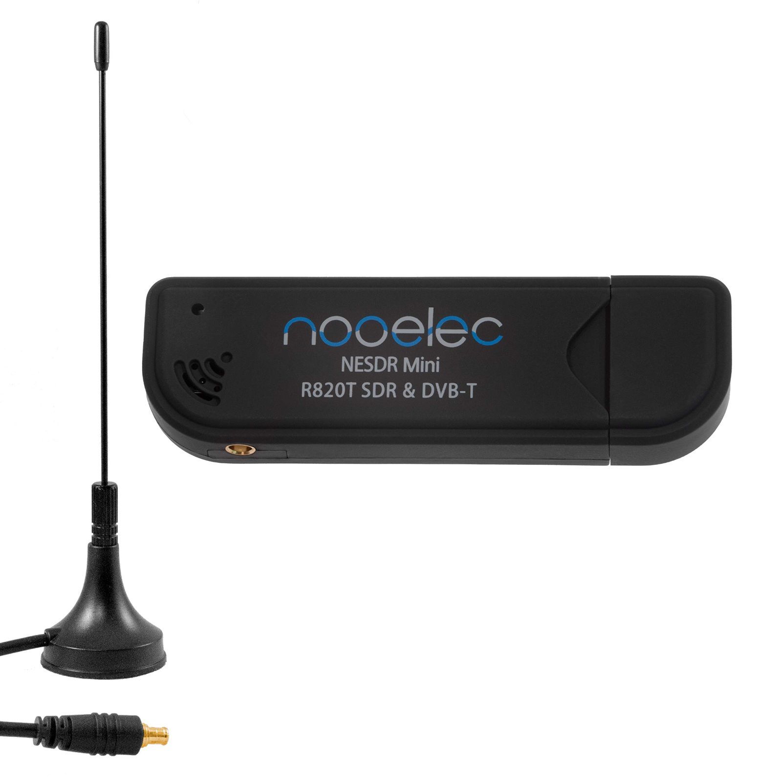 Nooelec NESDR Mini ミニUSB RTL-SDRおよびADS-B受信機セット、RTL2832UおよびR820Tチューナー、MCX入力。 多くのSDRソフトウェアパッケージと互換性のある低コストソフトウェア無線機。 R820Tチューナ