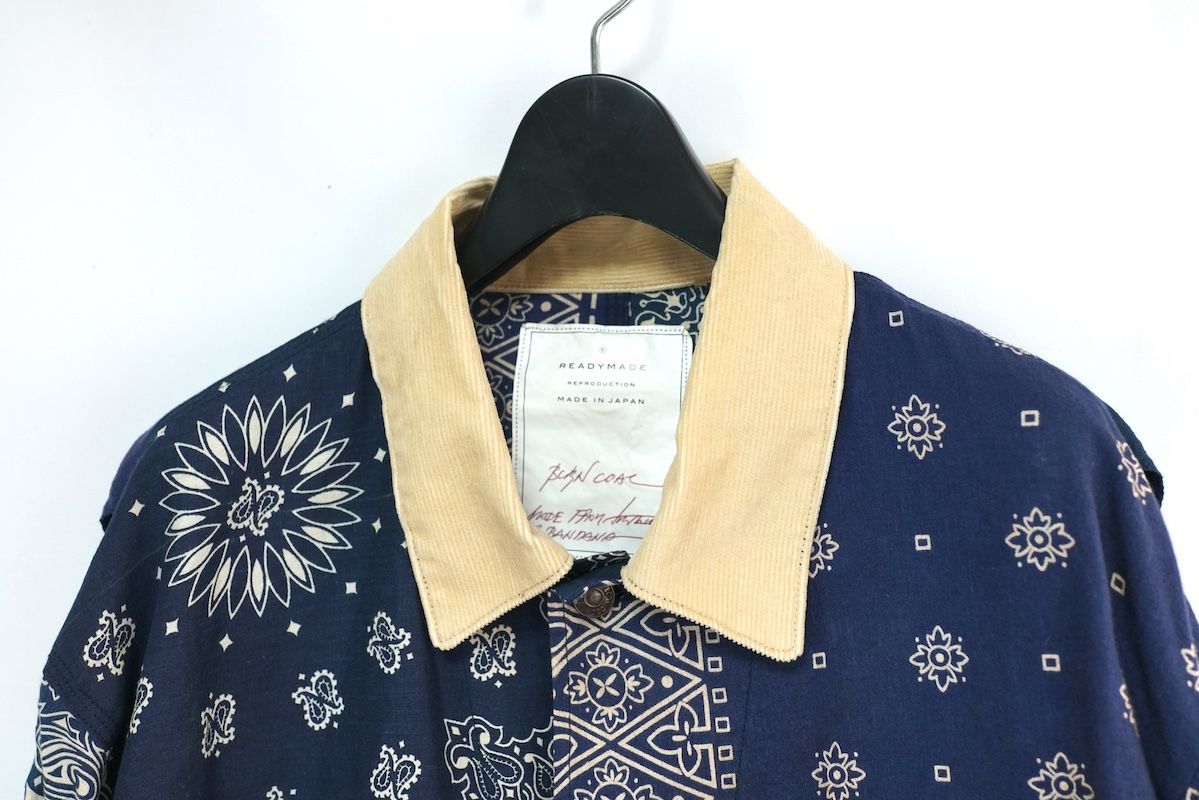 READY MADE Paisley BANDANA BURN COAT 3