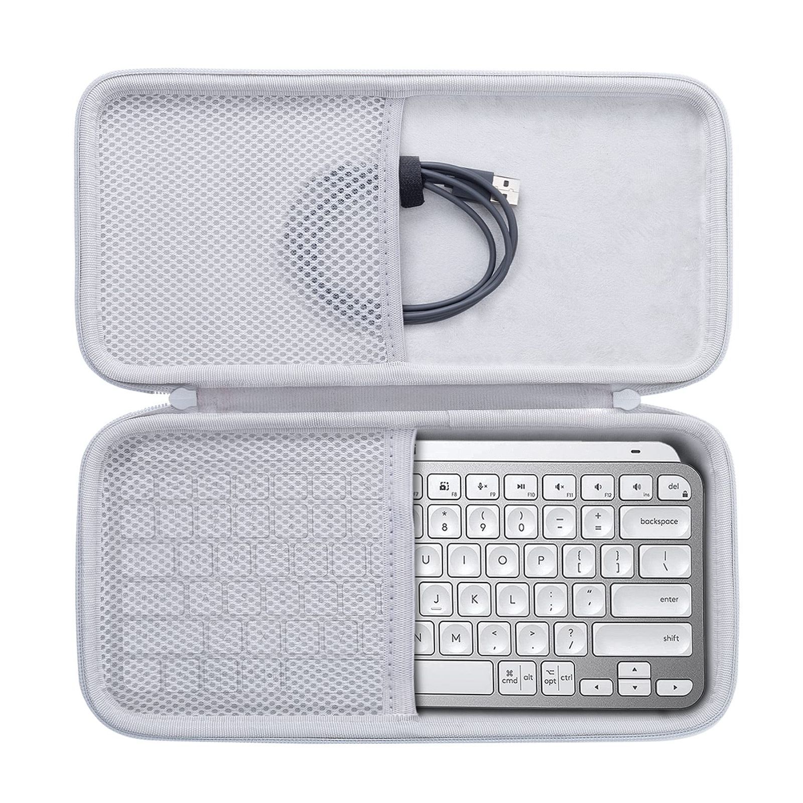 【在庫処分】互換品 logicool 収納ケース ロジクール MX KEYS mini Aenllosi KX700 ワイヤレス キーボード (ペイルグレイ)（ケースのみ）