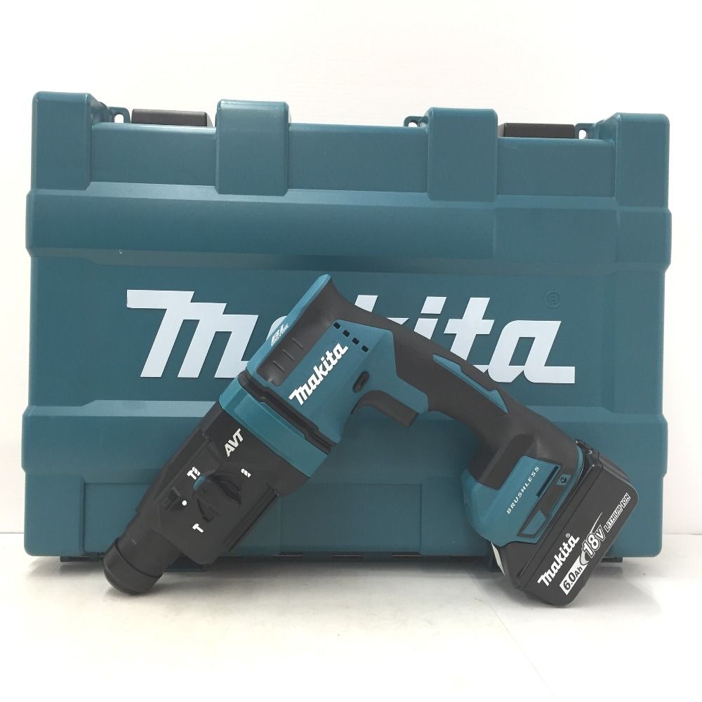 makita マキタ 18V 6.0Ah 18mm 充電式ハンマドリル SDSプラス ケース 充電器 バッテリ2個セット HR182DRGX