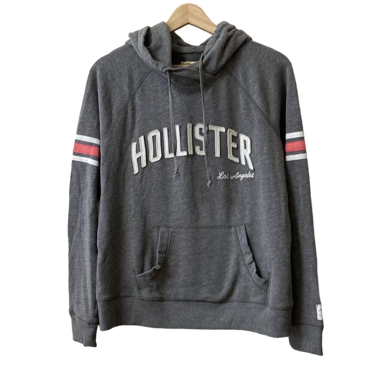 HOLLISTER パーカー Hollister グレー フード付きパーカー 男女兼用