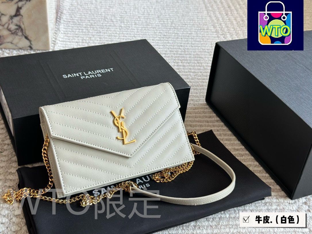 今日 YSL WOC Envelope Bag イエスエルエス ウオック エンベロープ バッグ| 送料無料 在庫 価格-WTO輸入2