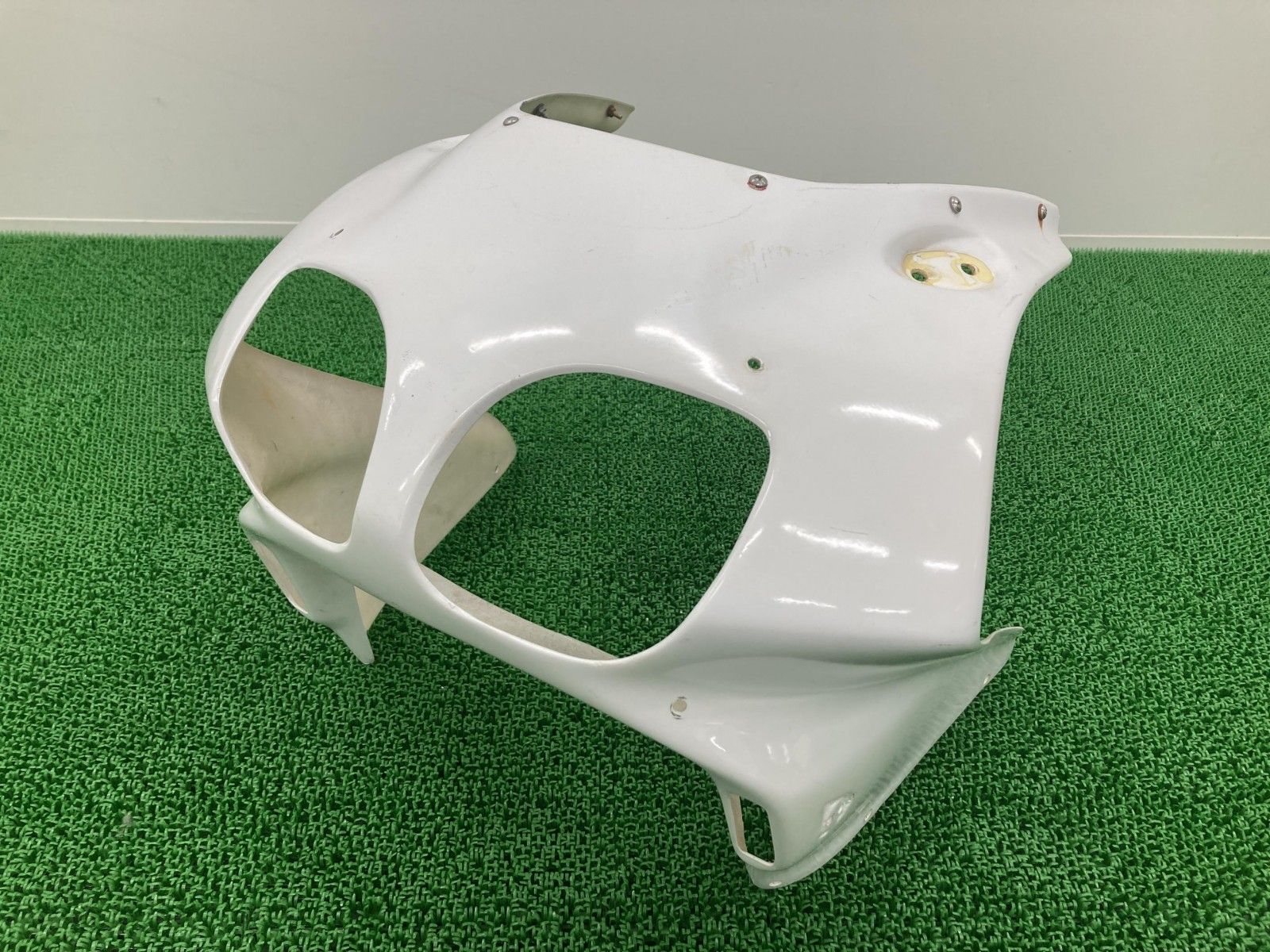 NS-1 アッパーカウル 社外 中古 バイク 部品 AC12 後期 FRP ノーマルタイプ カスタム素材に 品薄 Fc NS-1 アッパーカウル 社外 中古 バイク 部品 AC12 後期 FRP ノーマル