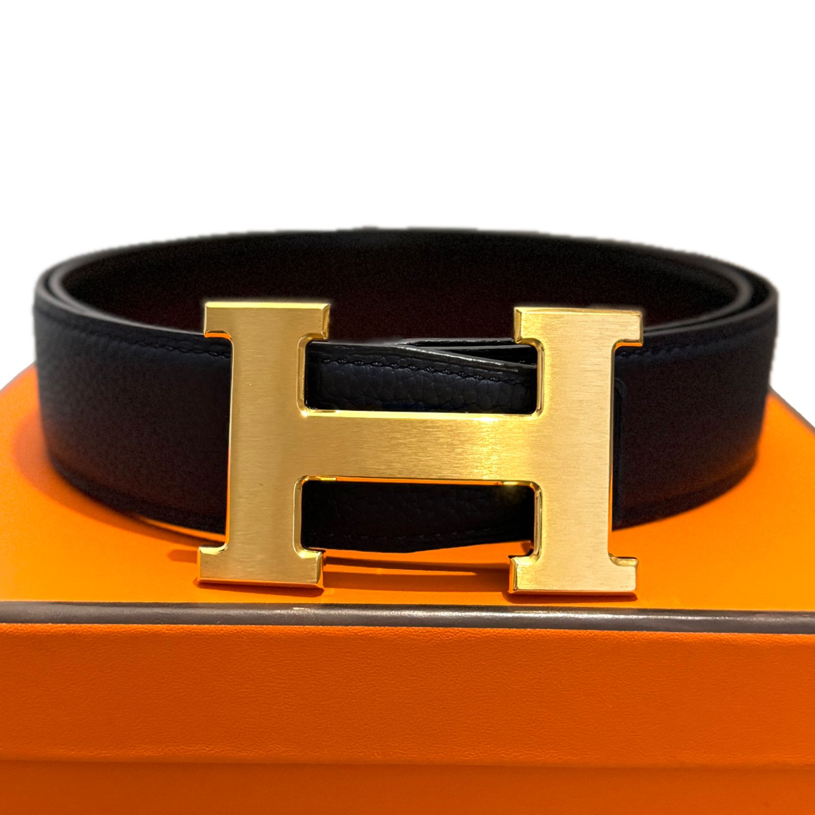 HERMES】コンスタンス 38 リバーシブル メンズ ネイビー×黒