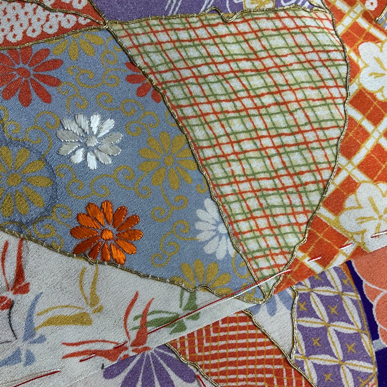 ◆アンティーク子供着物◆刺繍と友禅◆七五三◆裄49肩丈110.5◆七五三お詣り女の子着物こどものひお正月卒業式十三詣り◆G228