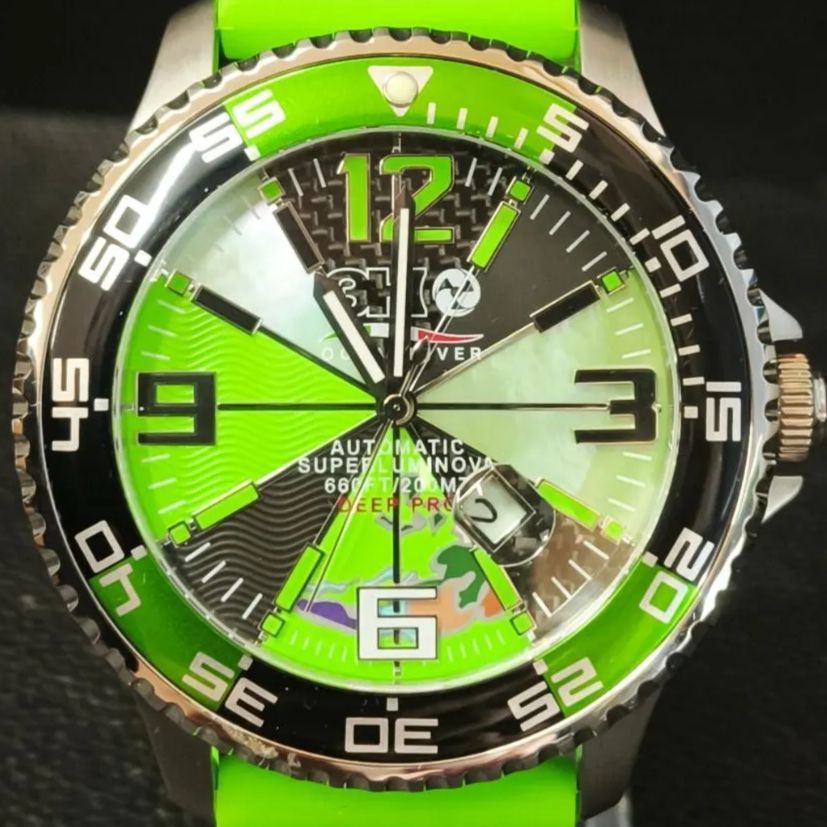 希少レア 未使用品 自動巻き】3H ITALIA M1.VERDE 52MM 希少レア 未使用品 自動巻き】3H ITALIA M1.VERDE 52MM