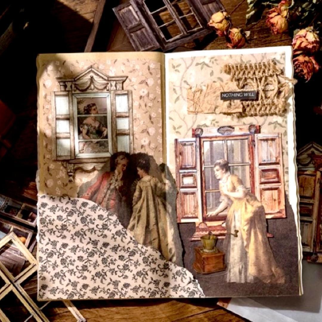 アルバムクラフト・コラージュ素材☆和柄コラージュフレームセット