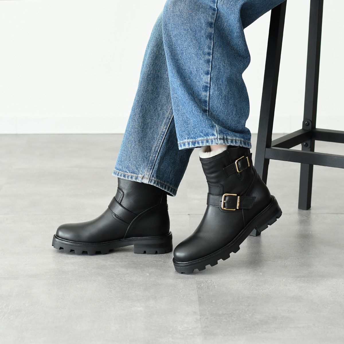 JIMMY CHOO ジミーチュウ ブーツ シューズ YOUTH II バイカー