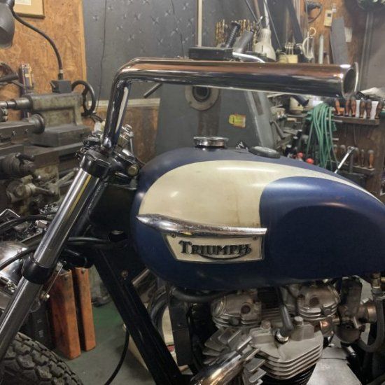 トライアンフ ミリバー ハンドル BSA ノートン TR6 T120 ビンテージ ダート モトクロス 97-1870 WW84014