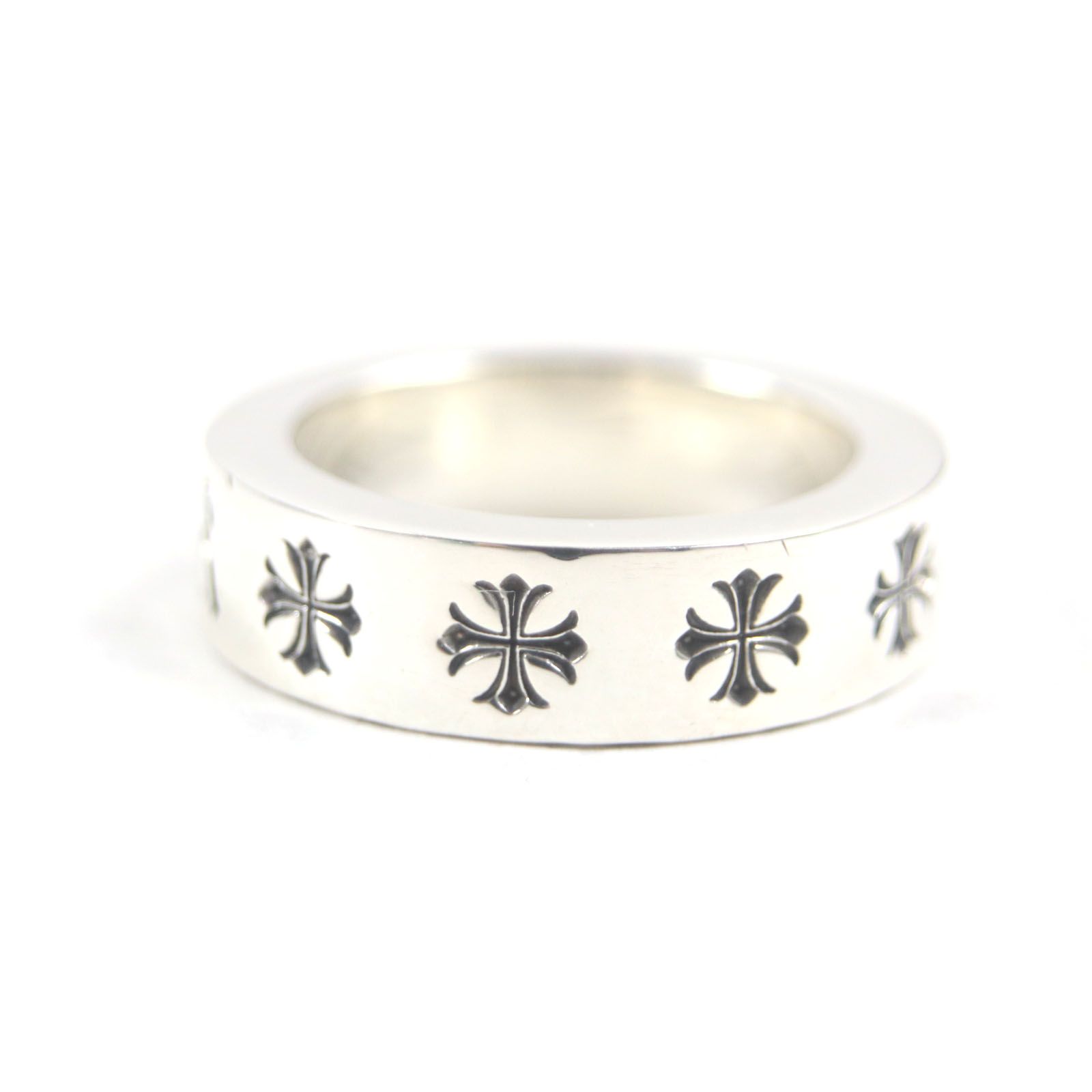 CHROME HEARTS 925シルバー リングスペンサーリング美品 ☆クロムハーツ【FOREVER】6mmスペーサーリング ◇925シルバー