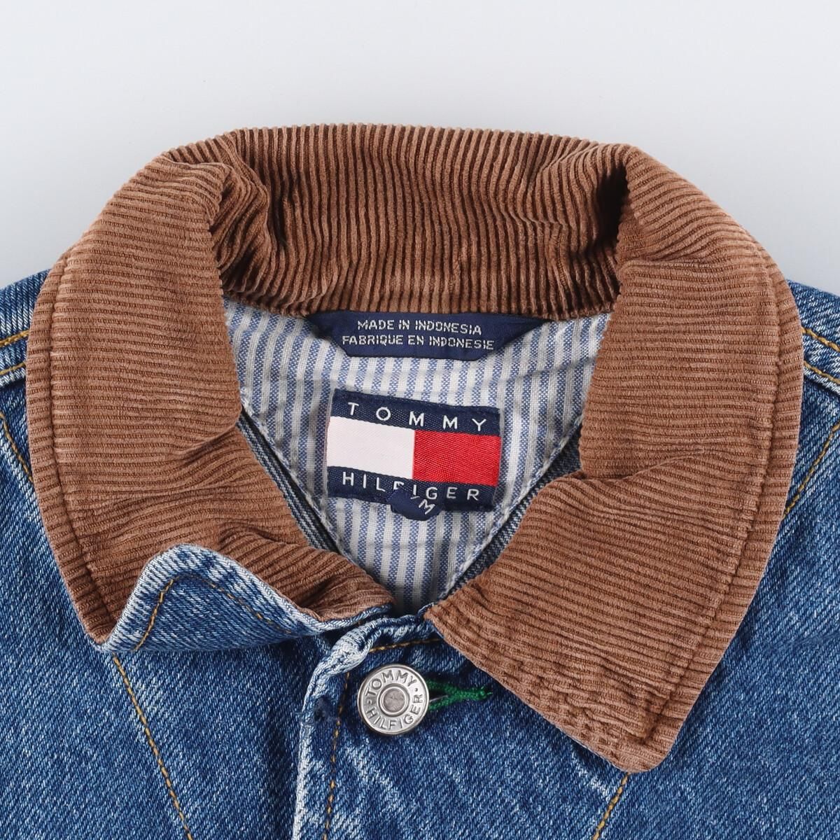 古着 トミーヒルフィガー TOMMY HILFIGER コーデュロイ襟 デニム