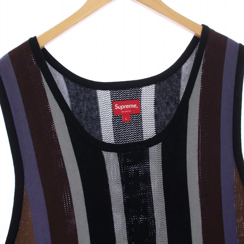 Supreme knit ストライプ タンクトップ L Supreme knit ストライプ タンクトップ L