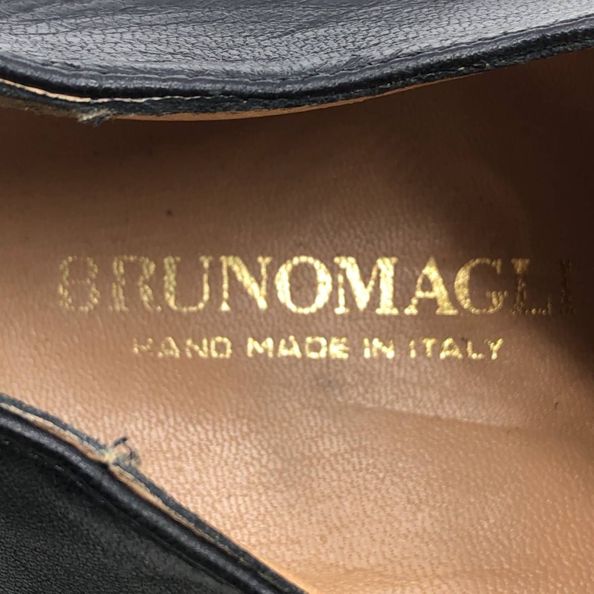  古着 ブルーノマリ Bruno Magli Uチップシューズ イタリア製 9 1 2 M メンズ27 5 cm相当 saa 013809 デッキシューズ 靴
