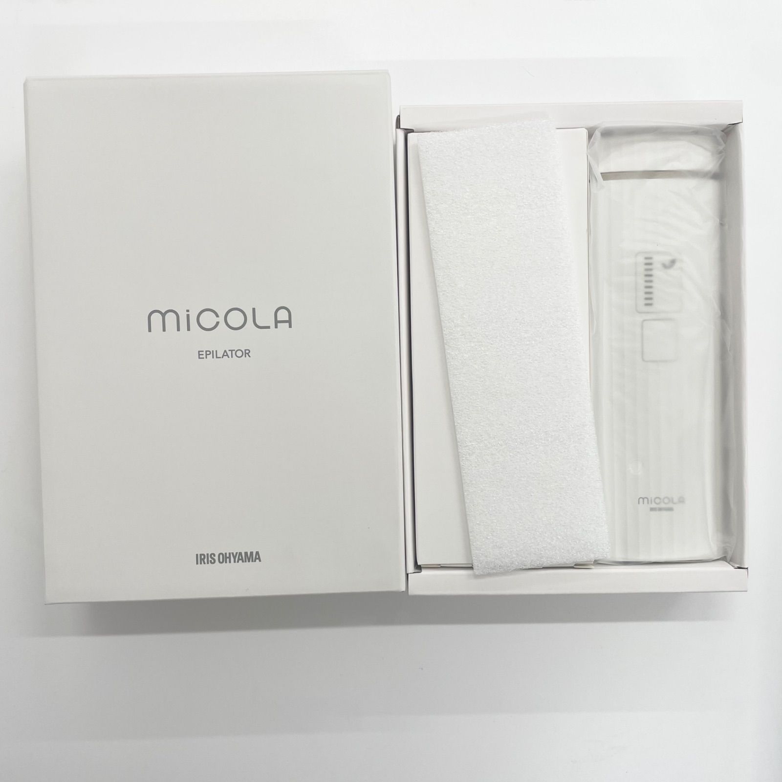 【未使用】アイリスオーヤマ 光美容器 MiCOLA ホワイト　管理番号SB046