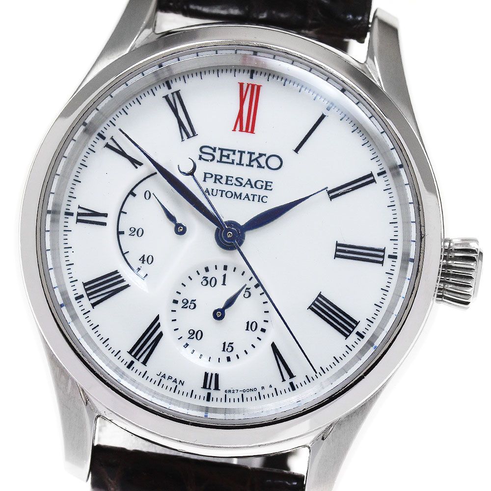 セイコー SEIKO SARW049/6R27-00N0 プレザージュ パワーリザーブ 有田焼ダイアル 自動巻き メンズ_848060