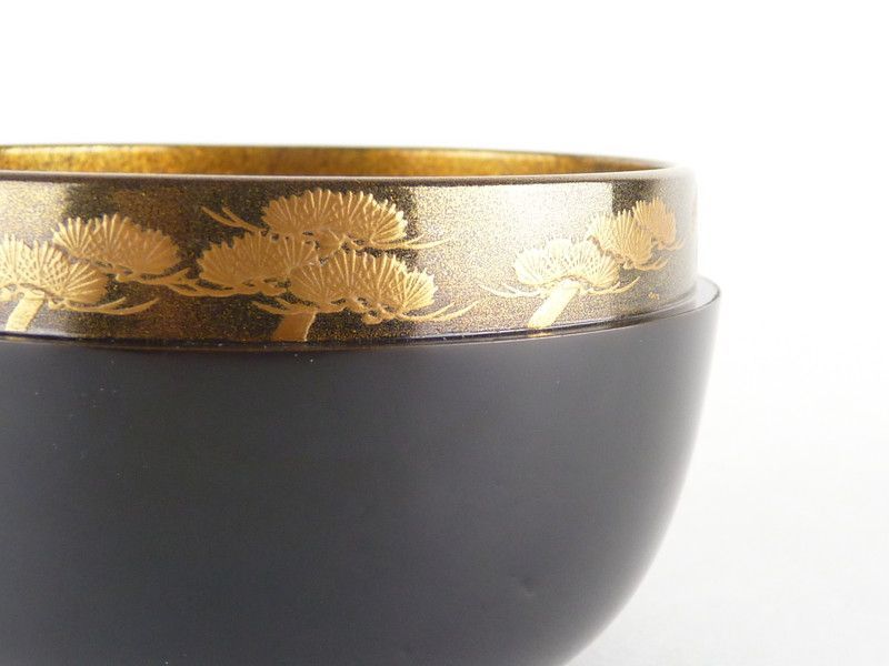 清宮】平安 光入（鈴木光入）「西山蒔絵 平棗」内梨地 共箱 幅