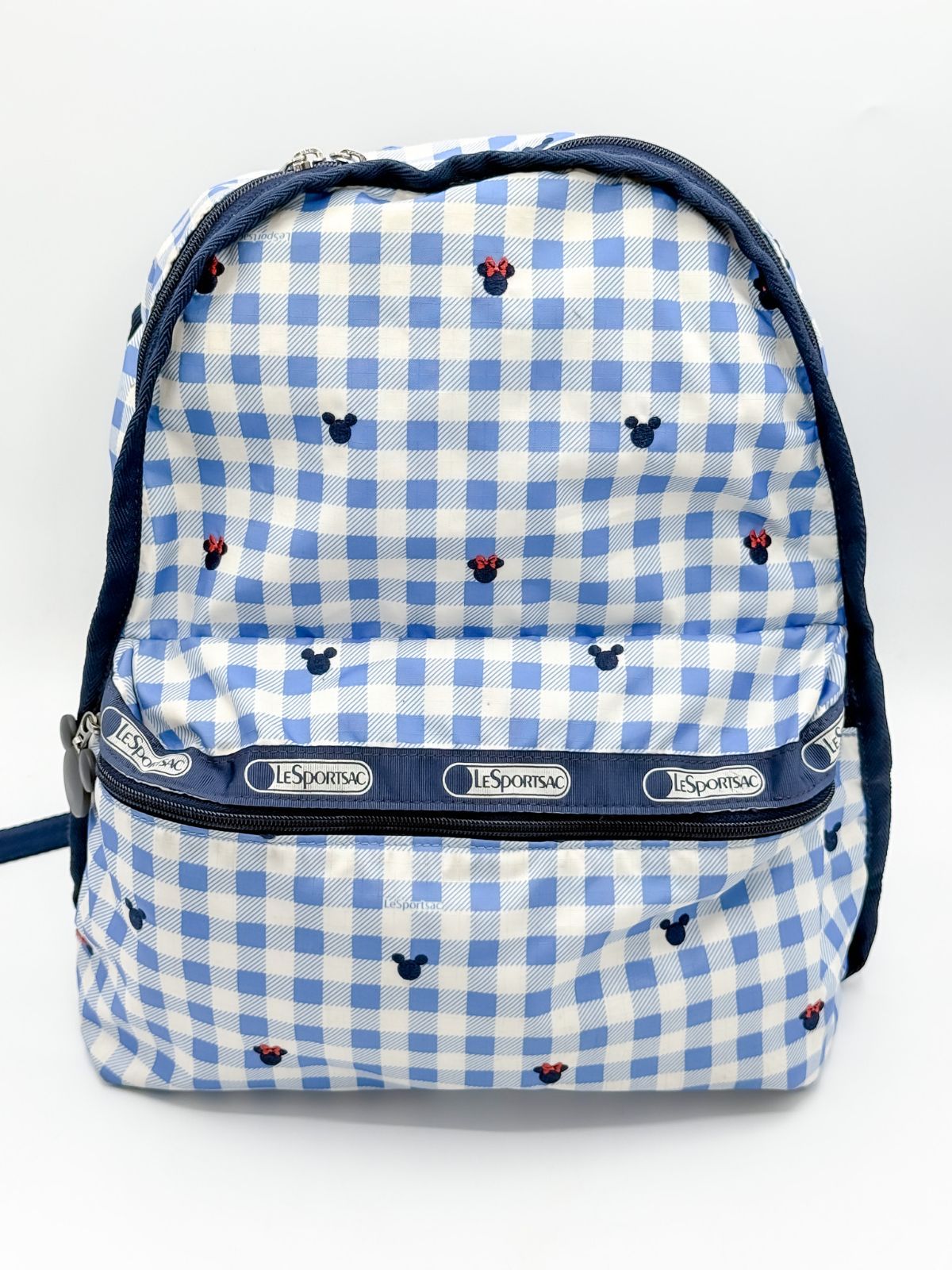 レスポートサック ディズニーコラボ♡リュック・バックパック LeSportsac ディズニーコラボ ギンガムリュック ミッキー刺繍