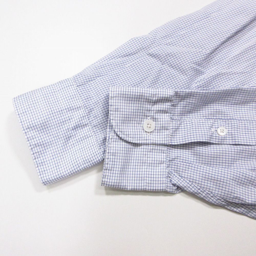 21ss COMOLI コモリ ポプリン シャツ グラフチェック柄 長袖 コットン