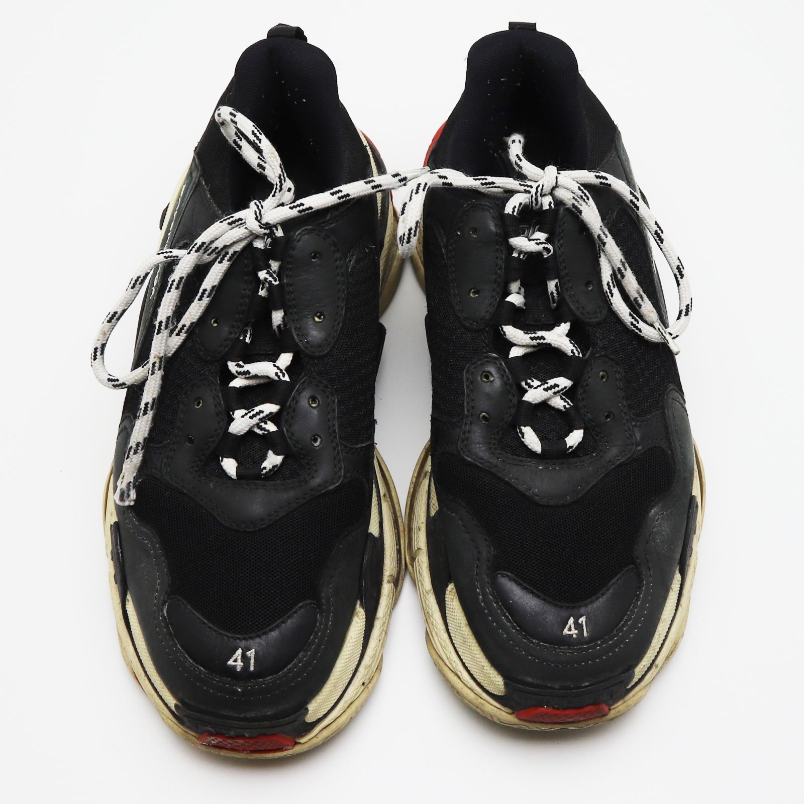 バレンシアガ TRIPLE S スニーカー ダブルフォーム＆メッシュ ブラック 