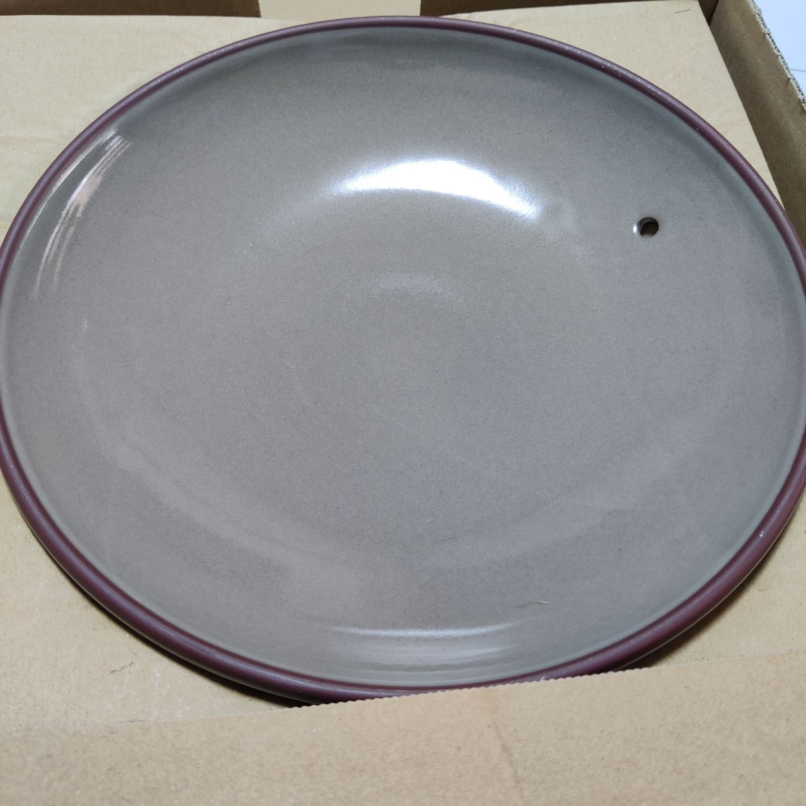 萬古焼 三陶 【萬古焼】銀峯貫入8号浅鍋 11081 1個（直送品） - アスクル