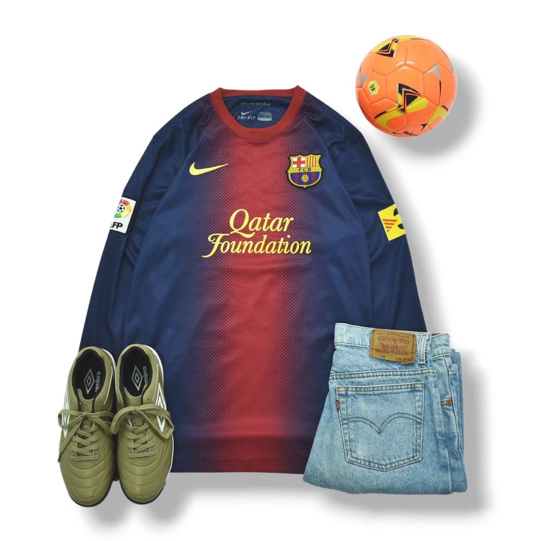 美品】 ナイキ NIKE 2012－13 バルセロナ FC BARCELONA L／S