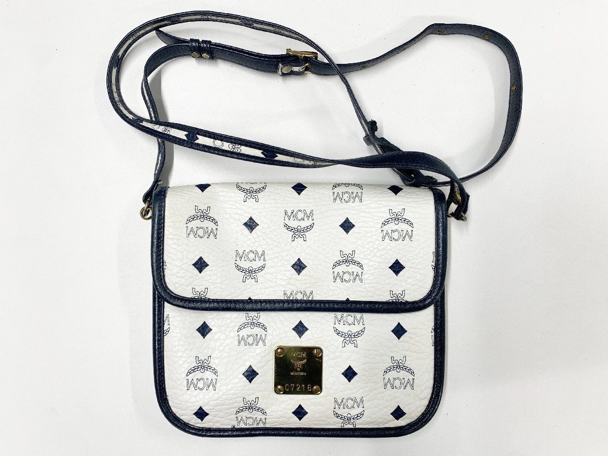 オンラインストア最安値 1円～☆MCM ロゴグラム ケリー型 ヴィンテージ 