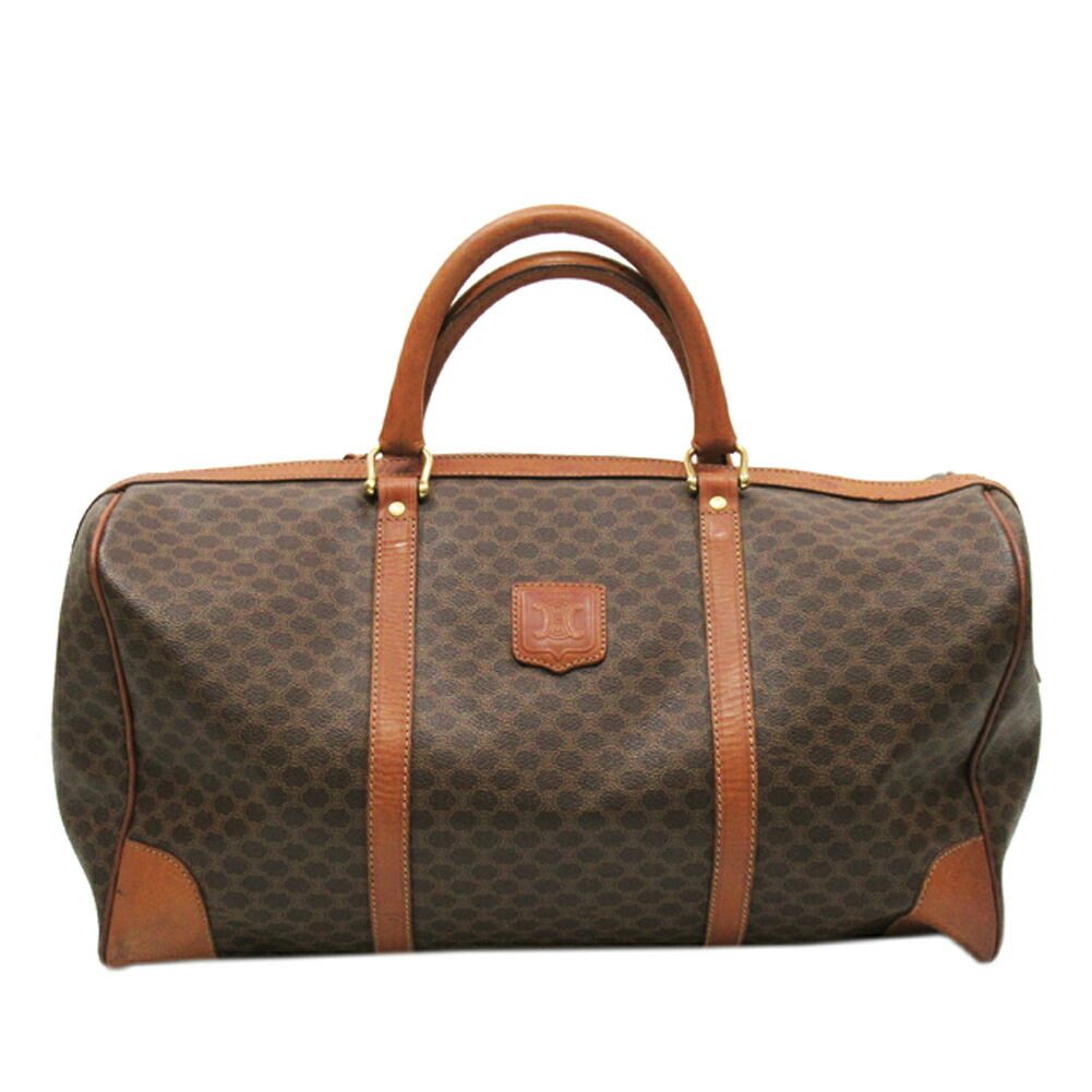 う*ん様 CELINE ボストンバッグ ベージュｘブラウン マカダム セリーヌ CELINE ボストンバッグ マカダム ブラウン ベージュ